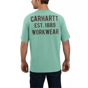 Carhartt Original Fit Brown Spell Out Short Sleeve T Shirt Men’s XL NWT